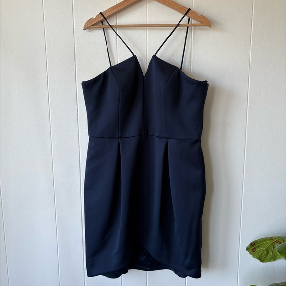 NWT Ever New Navy Tulip Cocktail Mini Dress | Size 12 - Picture 1 of 9